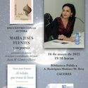 Mara Jess Fuentes presenta en Cceres su ltimo poemario Al hilvn que traza la luna
