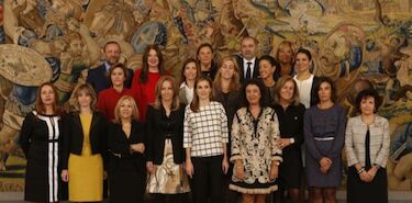 Doa Letizia recibe a los galardonados en los Premios de la Federacin Espaola de Mujeres Directivas Ejecutivas Profesionales y Empresarias