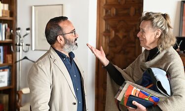 La artista Lucia Beijlsmit promueve un proyecto artístico para ciegos en Salorino