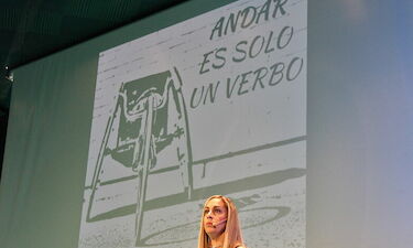 La paralímpica Carmen Giménez muestra su ejemplo de superación en Villanueva de la Serena