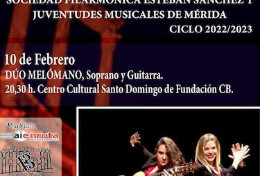 Dúo Melómano ofrecerá un concierto gratuito de música española este viernes en Mérida