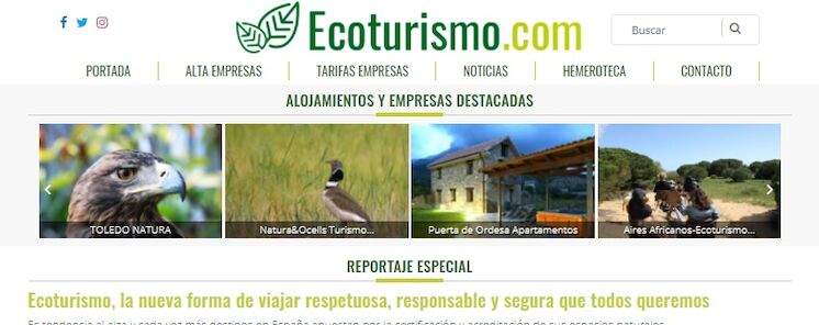 Ecoturismocom estrena versin online para convertirse en referencia del sector